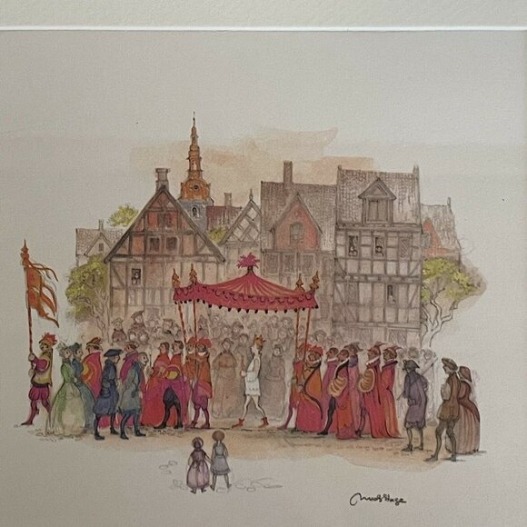 Mads Stage Framed Art Prints Hans Christian Andersen Fairy Tale Danish Artist - Picture 3 of 9